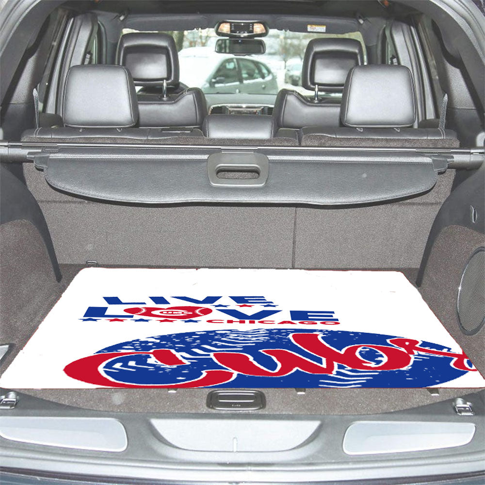 Live Love Chicago Cubs Car Trunk Mat Non Slip