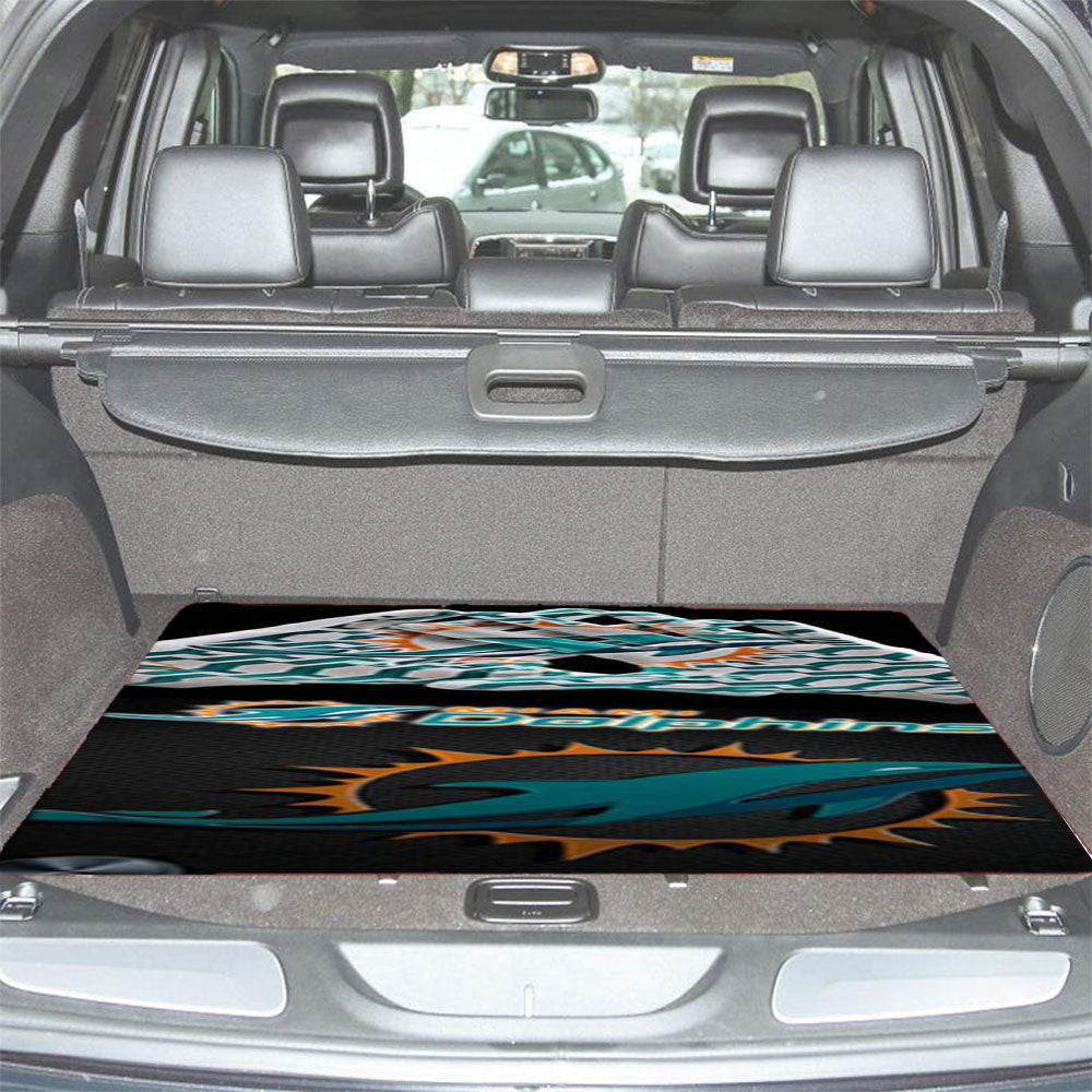 Logo Miami Dolphins Car Trunk Mat Non Slip