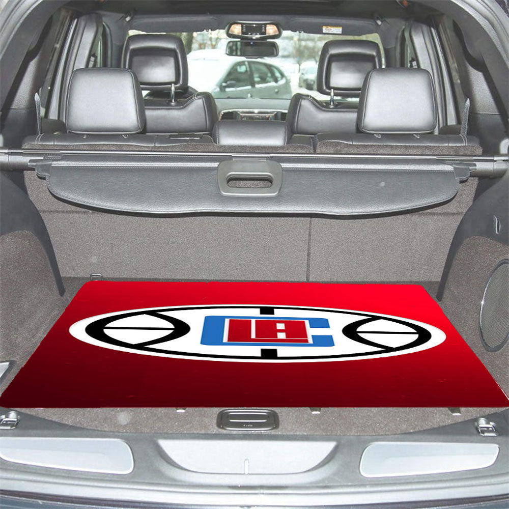 Los Angeles Clippers Nba Minimalist Logo Red Wallpaper Car Trunk Mat Non Slip
