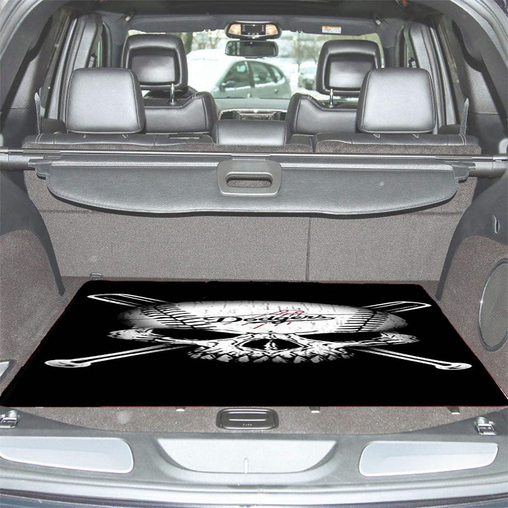 Los Angeles Dodgers Skull Car Trunk Mat Non Slip