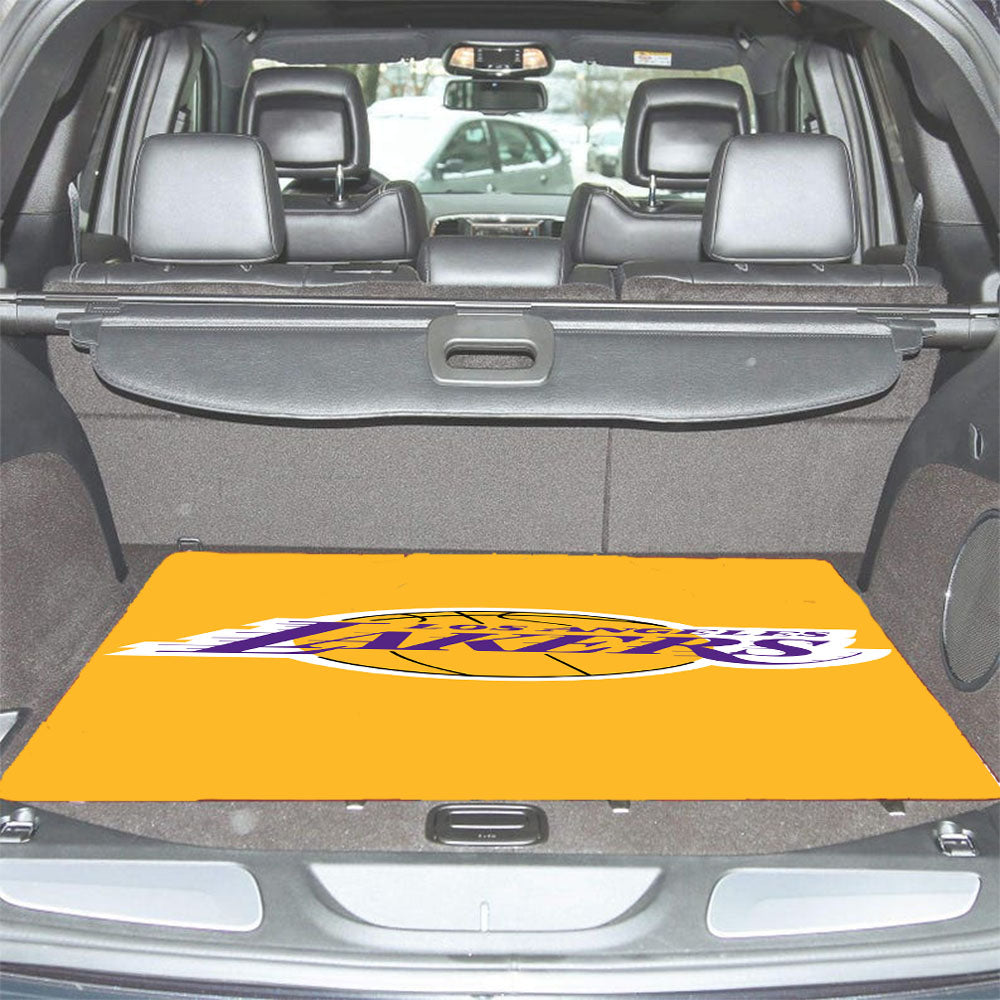 Los Angeles Lakers Logo Orange Car Trunk Mat Non Slip