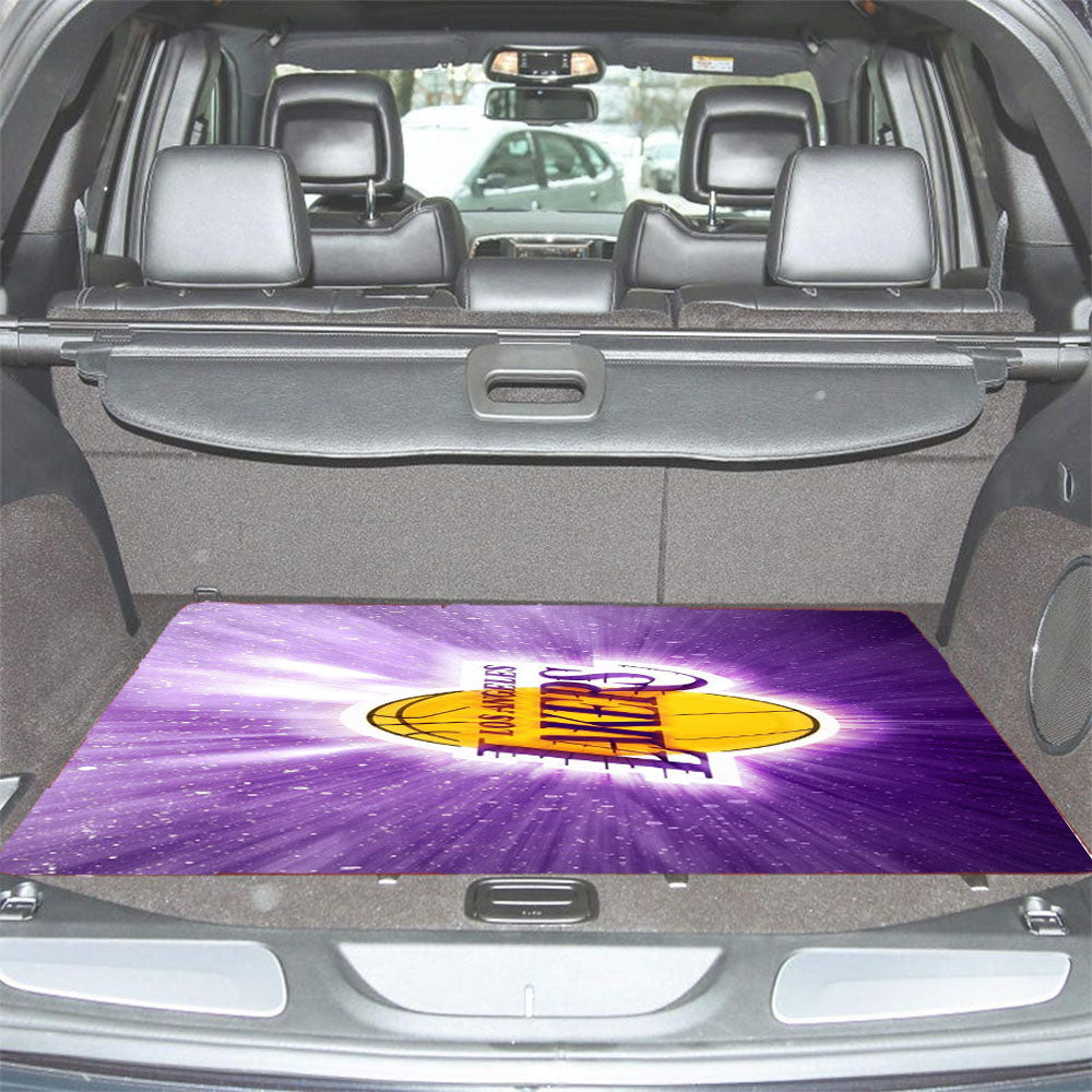 Los Angeles Lakers Purple Galaxy Car Trunk Mat Non Slip