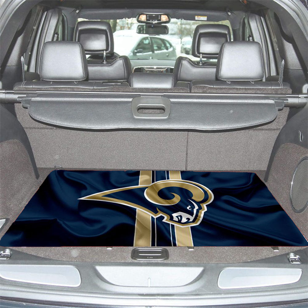 Los Angeles Rams Logo Emblem Car Trunk Mat Non Slip