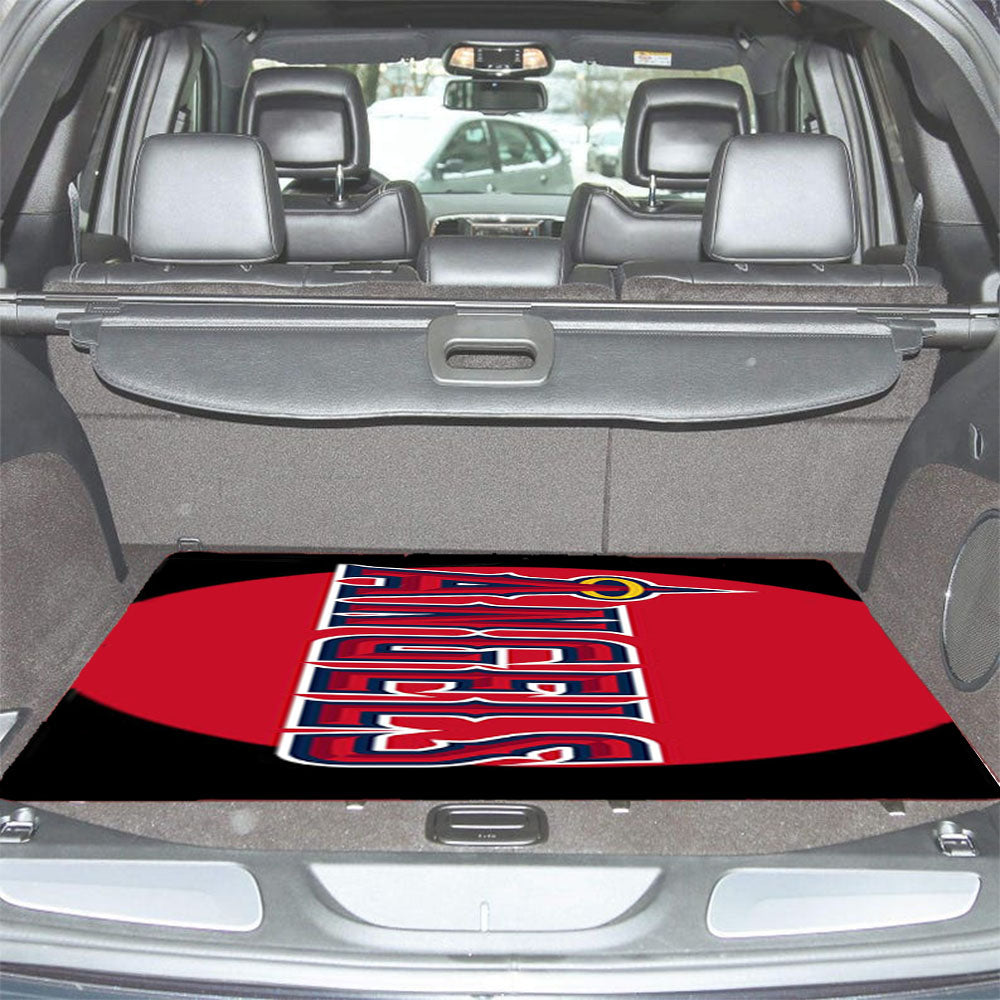 Los Angeles Red Black Car Trunk Mat Non Slip