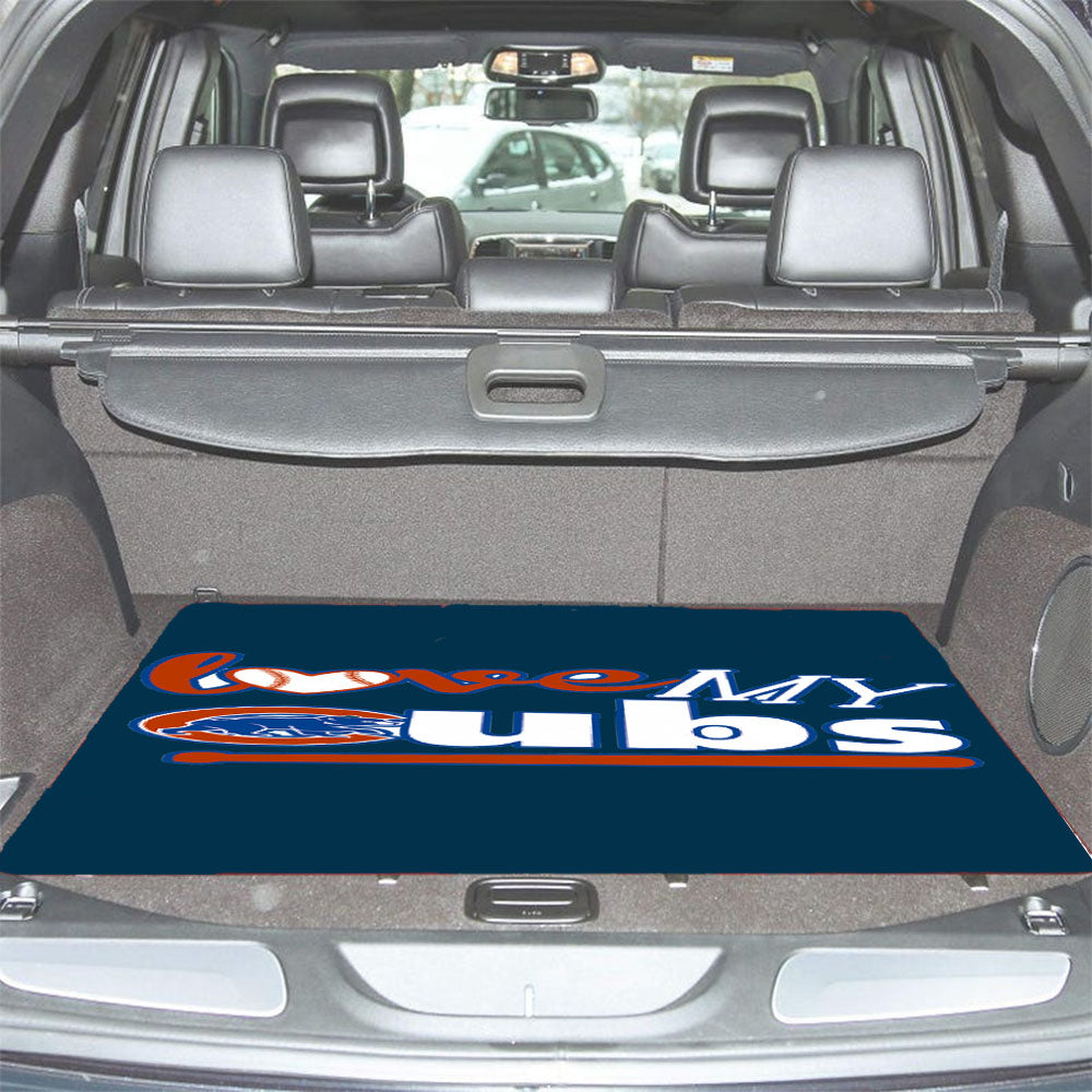 Love My Chicago Cubs Car Trunk Mat Non Slip