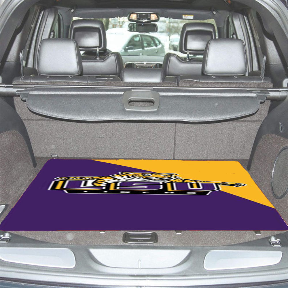 Lsu Tigers Logo Car Trunk Mat Non Slip