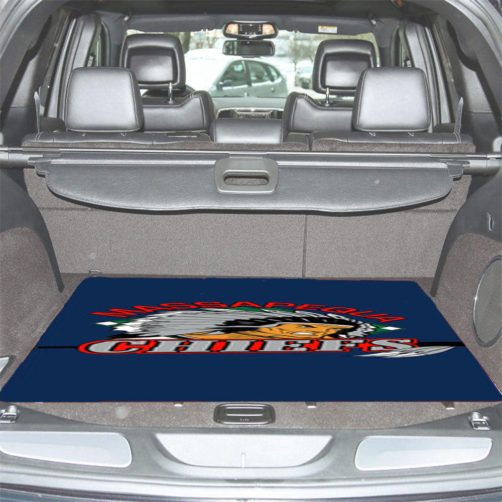 Massapequa Chiefs Baseball Logo Blue Car Trunk Mat Non Slip