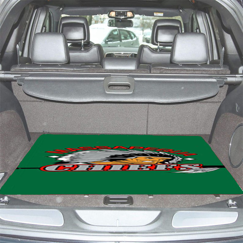 Massapequa Chiefs Baseball Logo Green Car Trunk Mat Non Slip