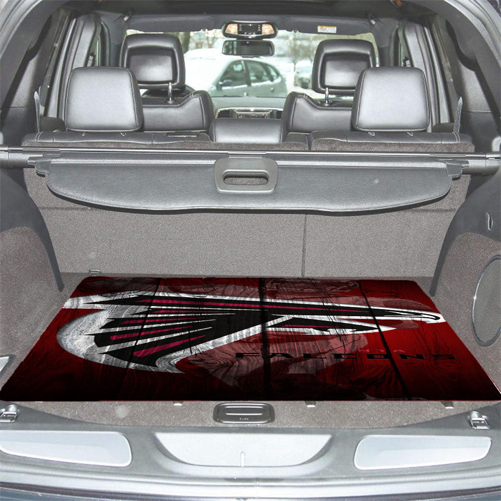 Matt Ryan Falcon Logo Wood Wallpaper Car Trunk Mat Non Slip