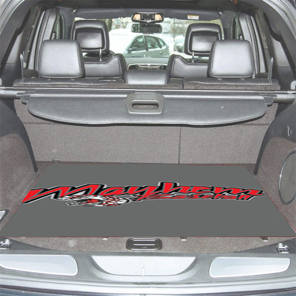 Mayhem Baseball Logo Gray Car Trunk Mat Non Slip