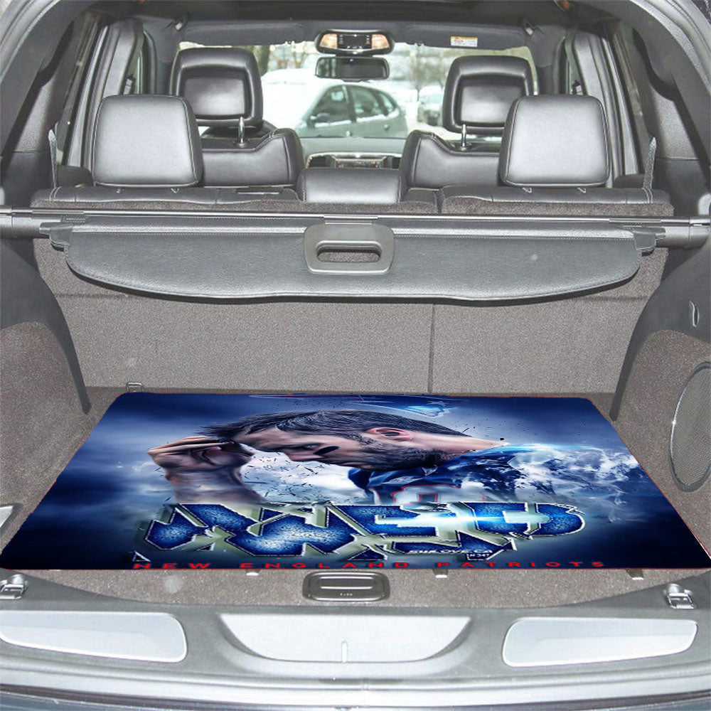Mep New England And Patriots Car Trunk Mat Non Slip