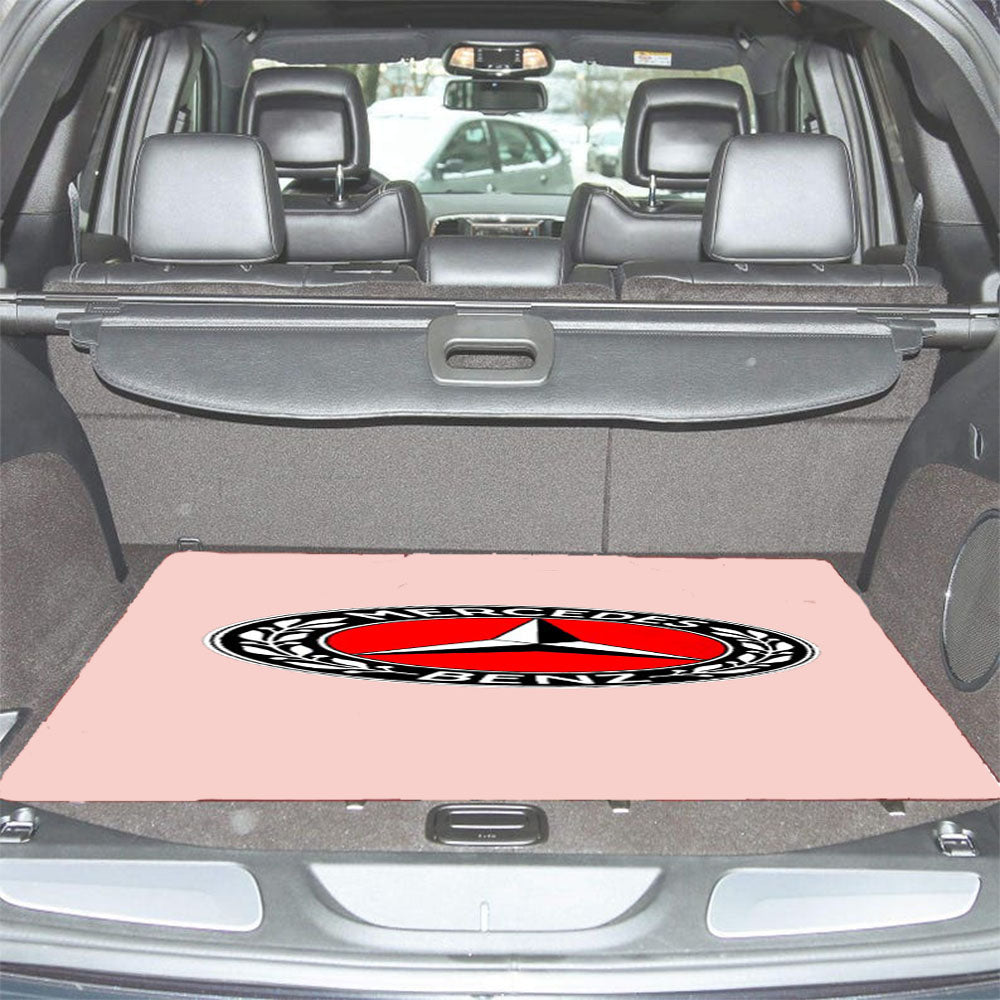Mercedes Benz Logo Racing Amg Pink Car Trunk Mat Non Slip