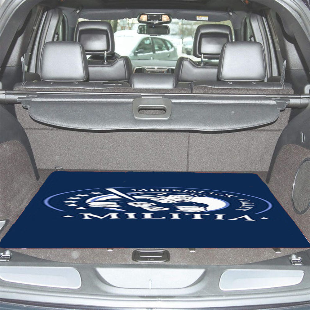 Merrimack Calley Militia Baseball Logo Blue Car Trunk Mat Non Slip