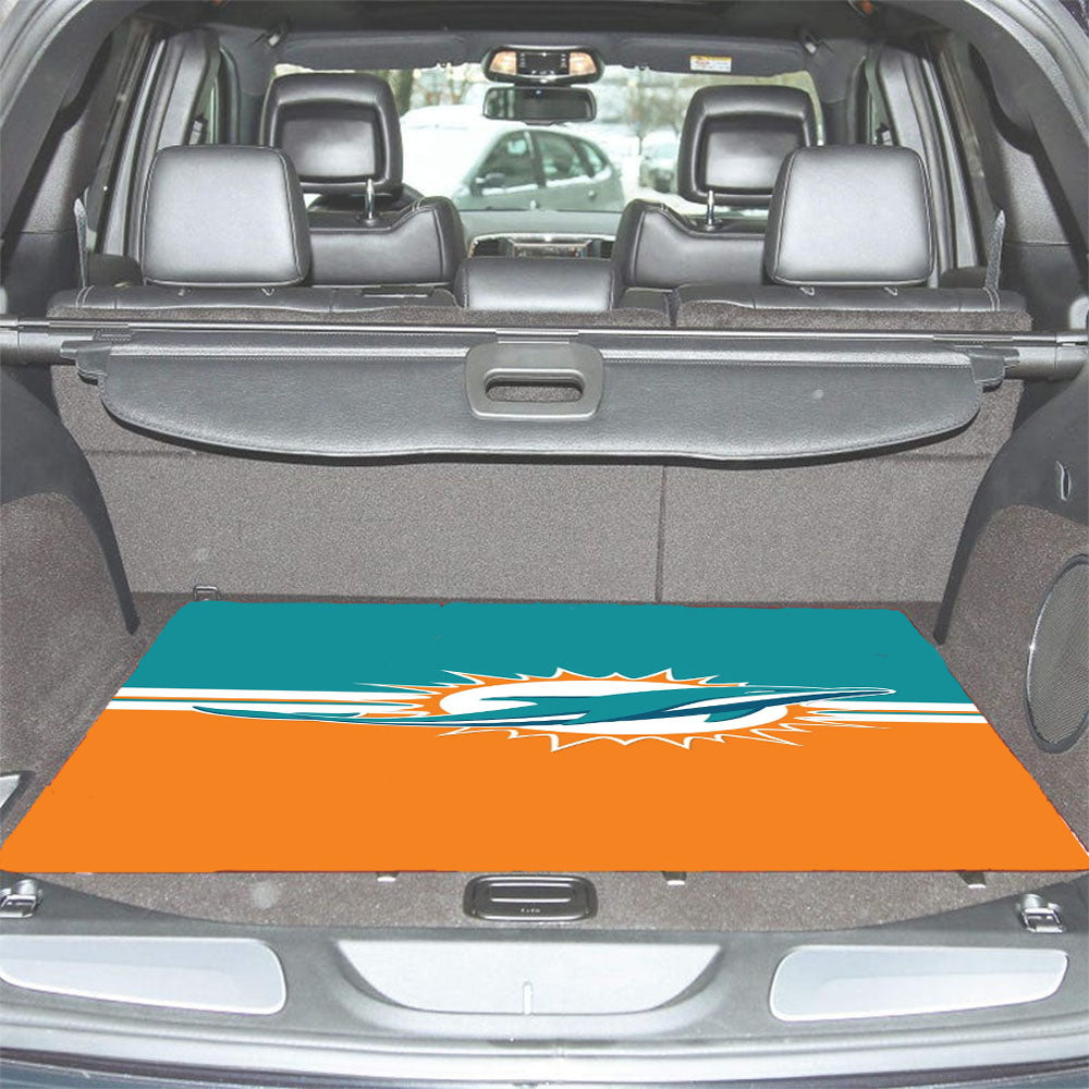Miami Dolphin Mascot Wallpaper Car Trunk Mat Non Slip