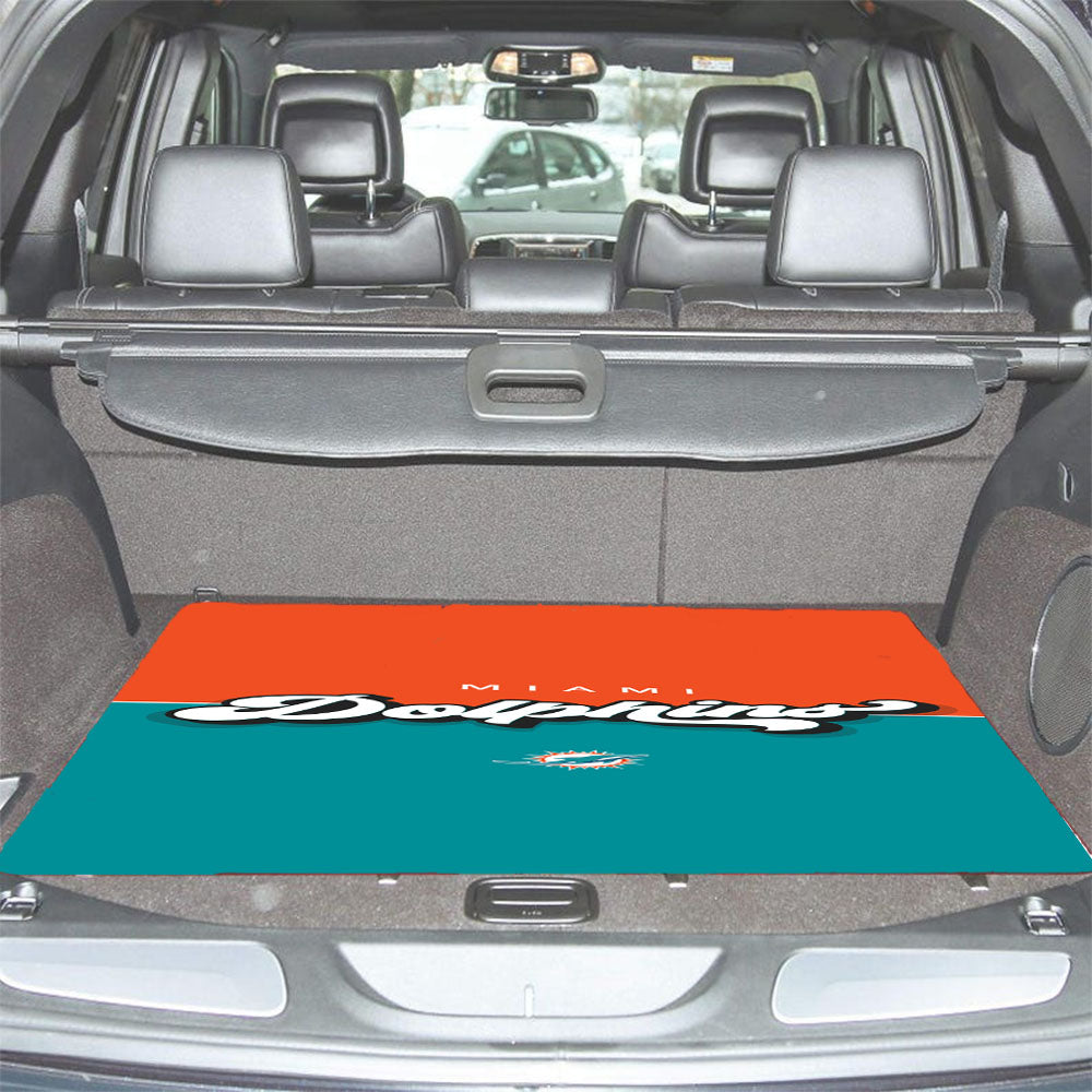 Miami Dolphin Wallpaper Car Trunk Mat Non Slip
