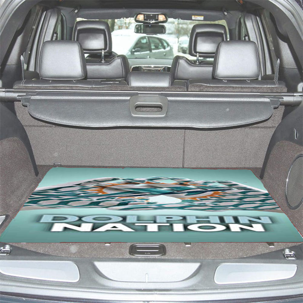 Miami Dolphins Gloves Nation Car Trunk Mat Non Slip