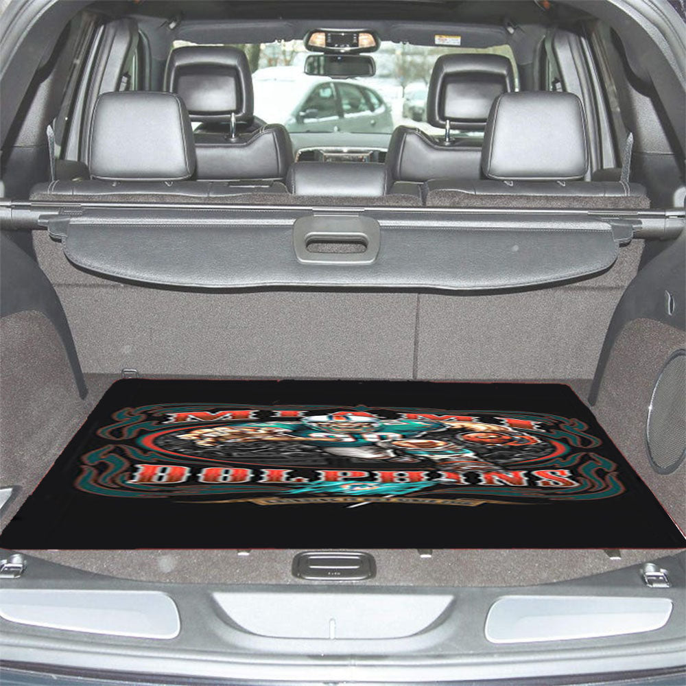 Miami Dolphins Logo Car Trunk Mat Non Slip