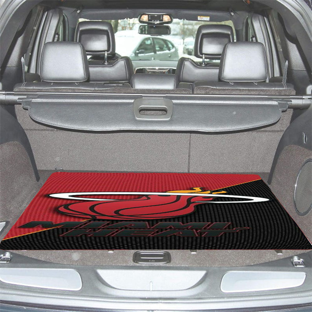 Miami Heat Basketball Logo Car Trunk Mat Non Slip