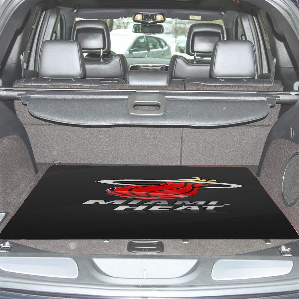 Miami Heat Basketball Team 3D Logo Wallpaper Car Trunk Mat Non Slip