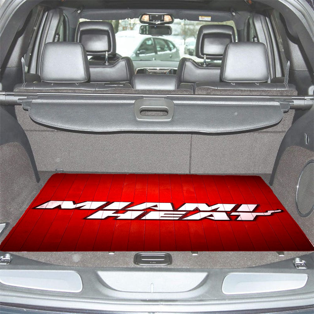 Miami Heat Hardwood Car Trunk Mat Non Slip