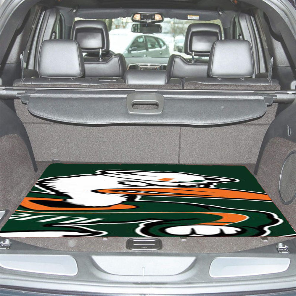 Miami Hurricanes Big Logo Car Trunk Mat Non Slip