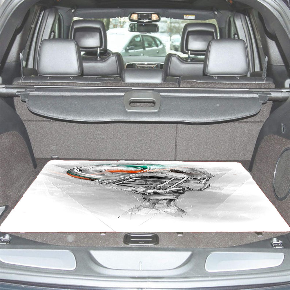 Miami Hurricanes Helmets Car Trunk Mat Non Slip
