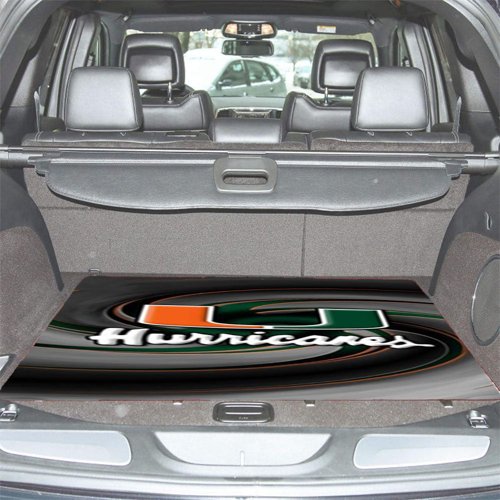 Miami Hurricanes Icon Car Trunk Mat Non Slip