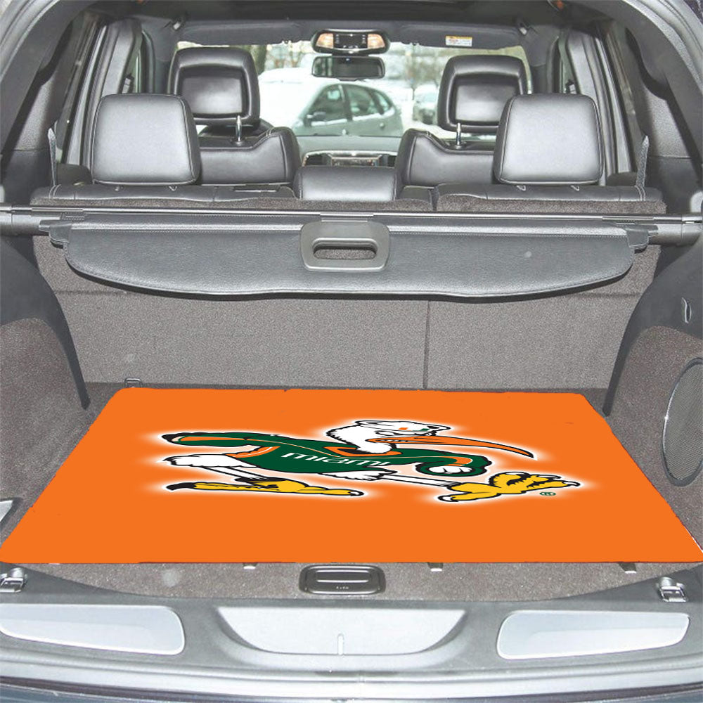 Miami Hurricanes Logo Car Trunk Mat Non Slip
