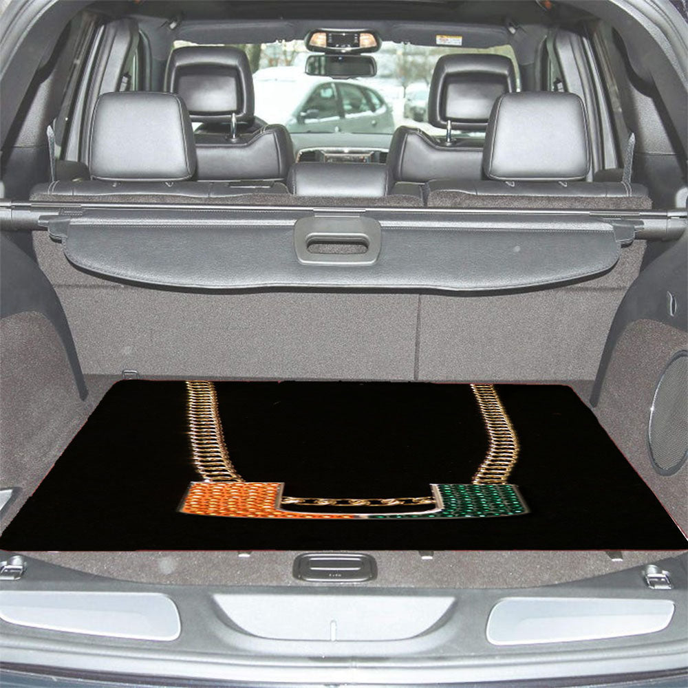 Miami Hurricanes Turnover Chain Car Trunk Mat Non Slip