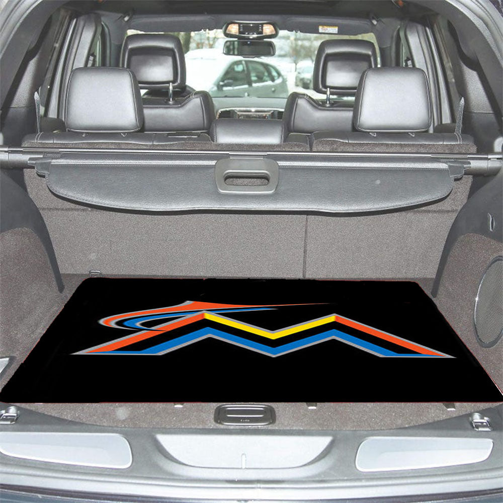 Miami Marlins Baseball Logo Black Car Trunk Mat Non Slip
