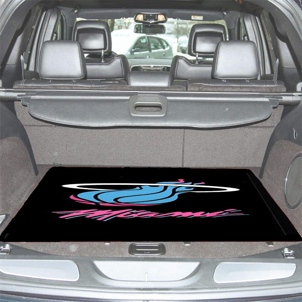 Miami Pink Blue Car Trunk Mat Non Slip