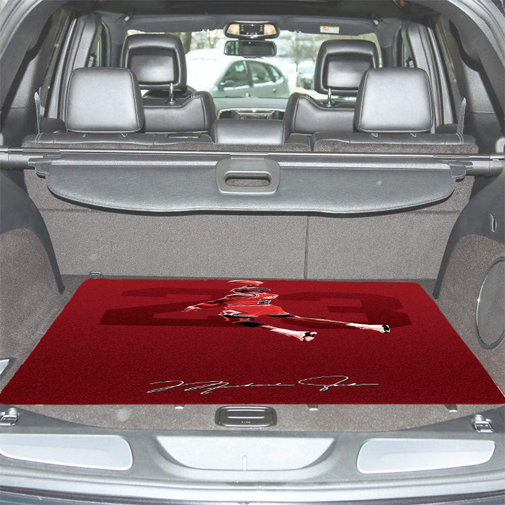 Michael Jordan Red Signature Car Trunk Mat Non Slip