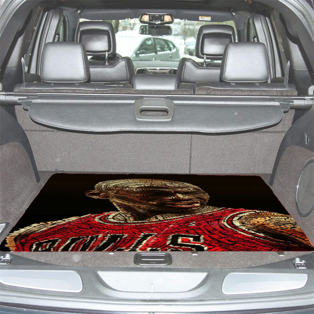 Michael Jordan Typhograpy Car Trunk Mat Non Slip