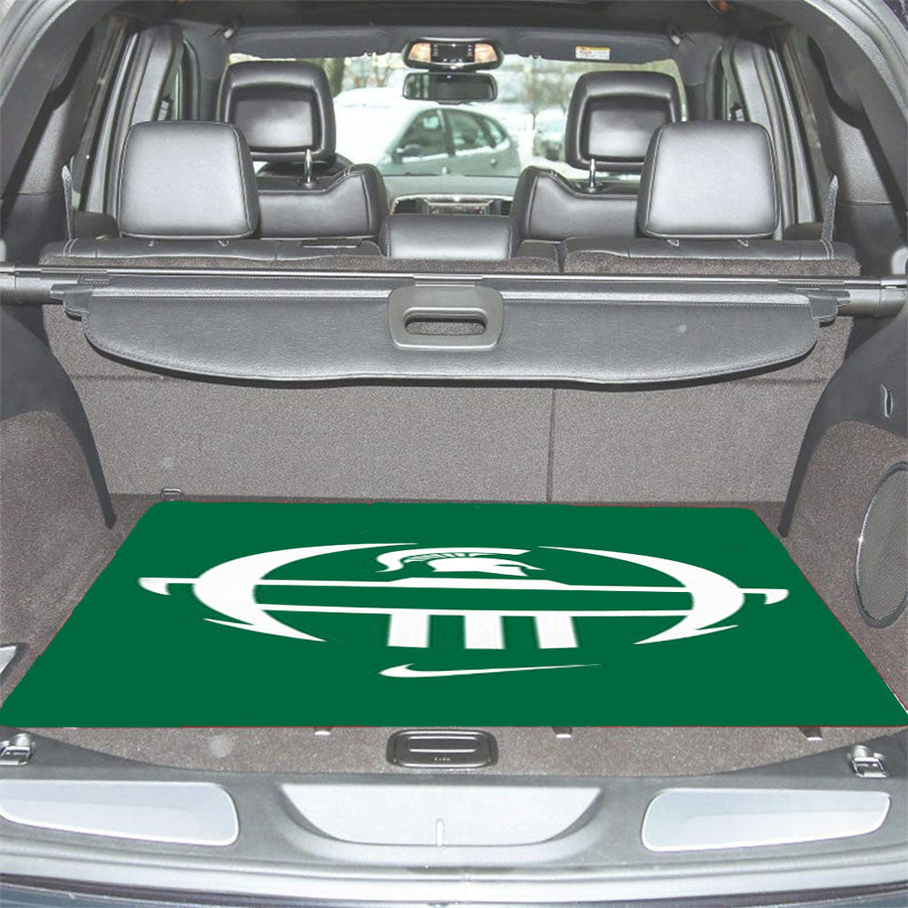 Michigan State Face Car Trunk Mat Non Slip