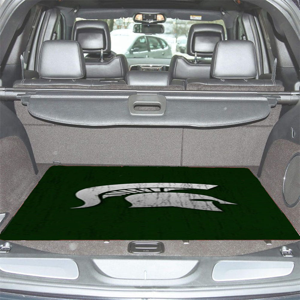 Michigan State Helm Car Trunk Mat Non Slip