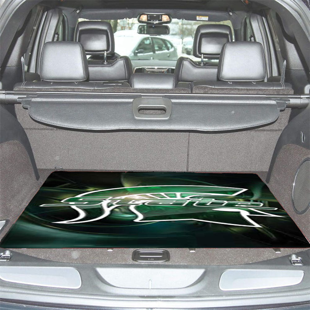 Michigan State Spartans Stylized Car Trunk Mat Non Slip