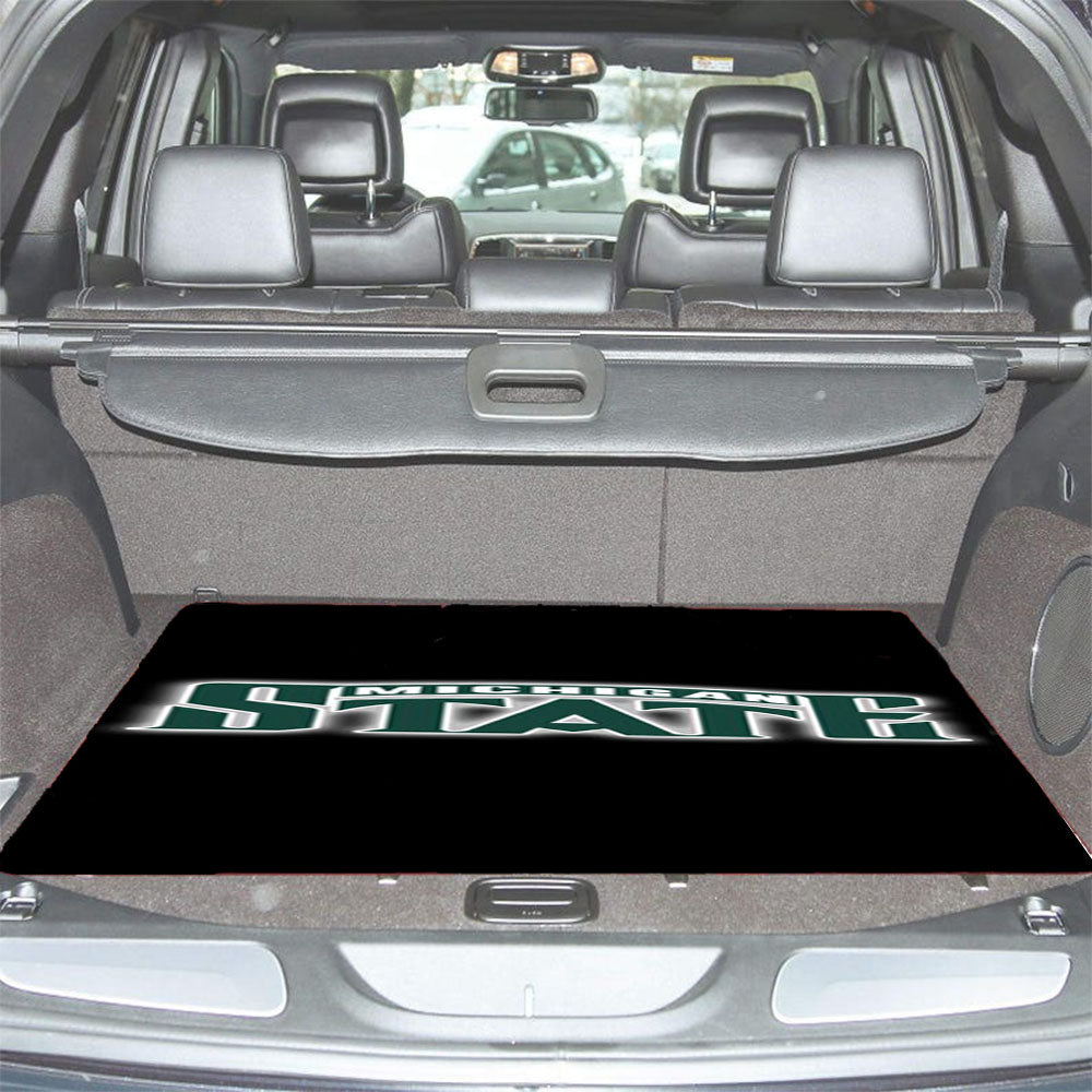 Michigan State Text Car Trunk Mat Non Slip