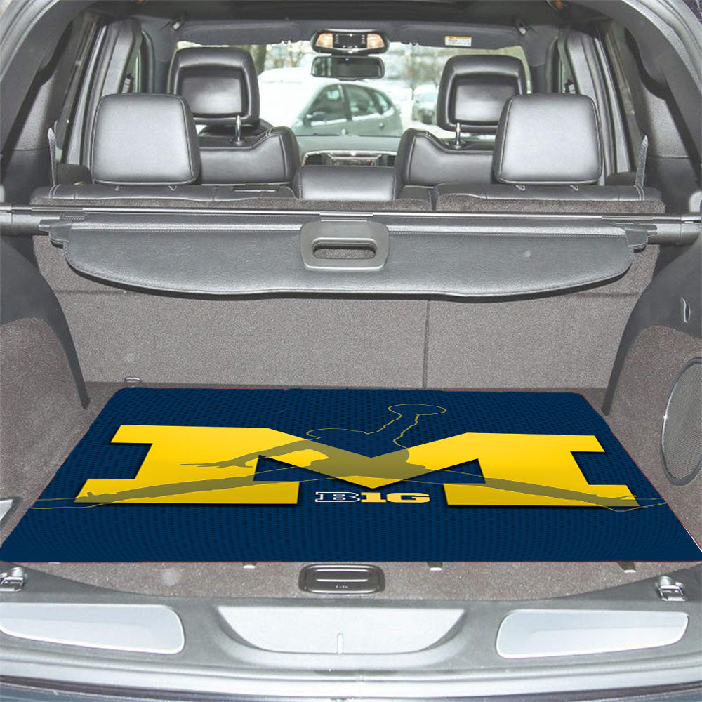 Michigan Wolverines Basketball Car Trunk Mat Non Slip