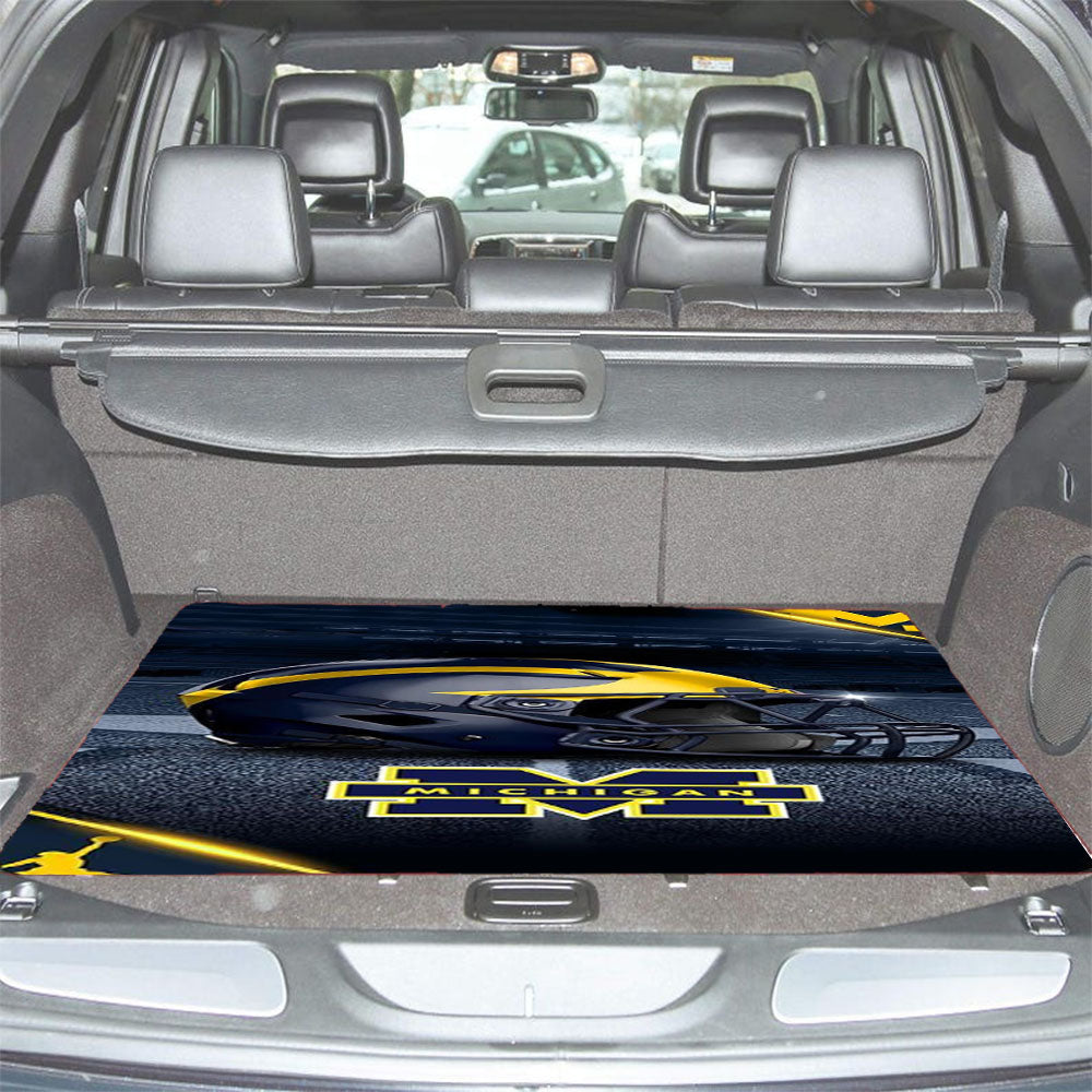 Michigan Wolverines Football 3 Car Trunk Mat Non Slip