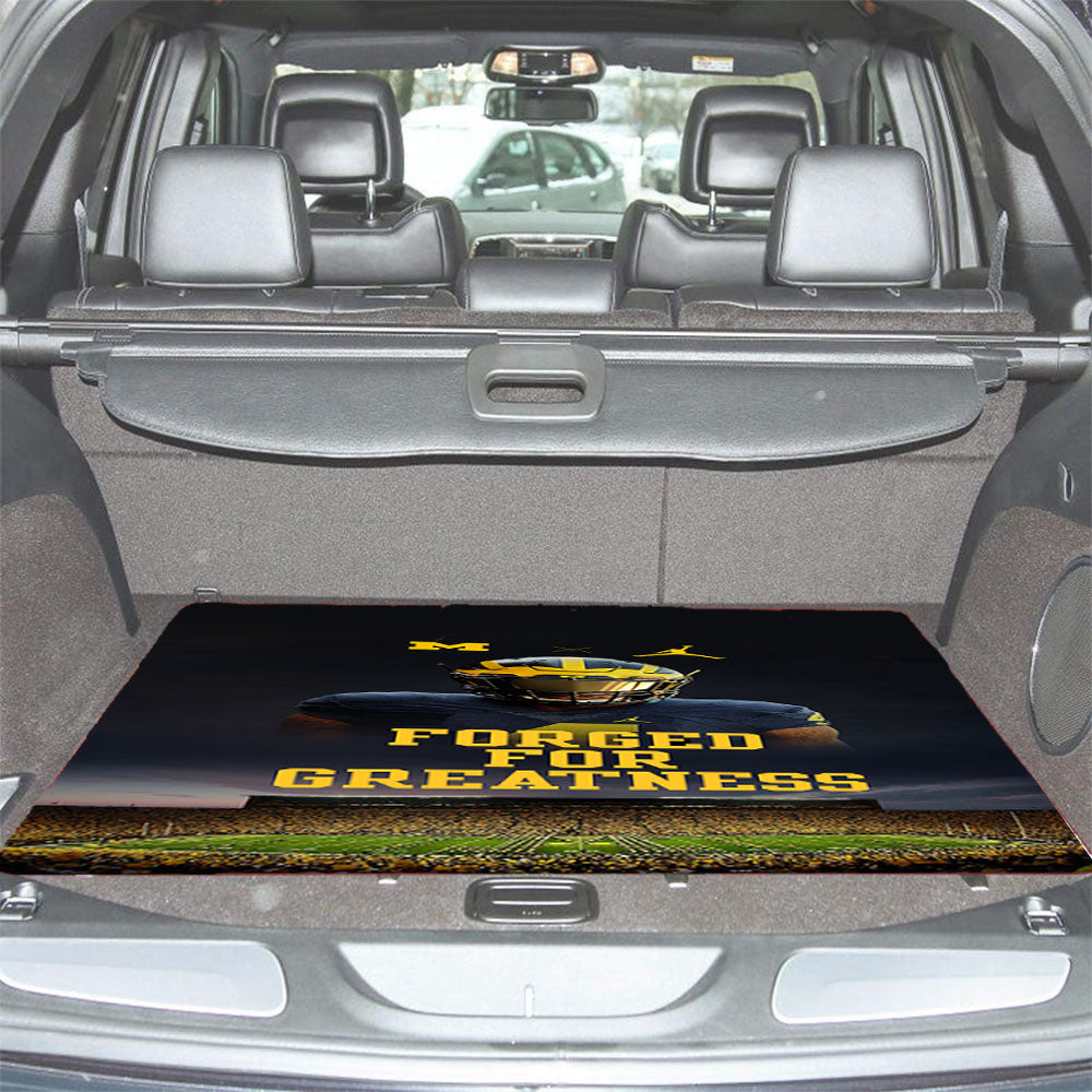 Michigan Wolverines For Greatness Car Trunk Mat Non Slip