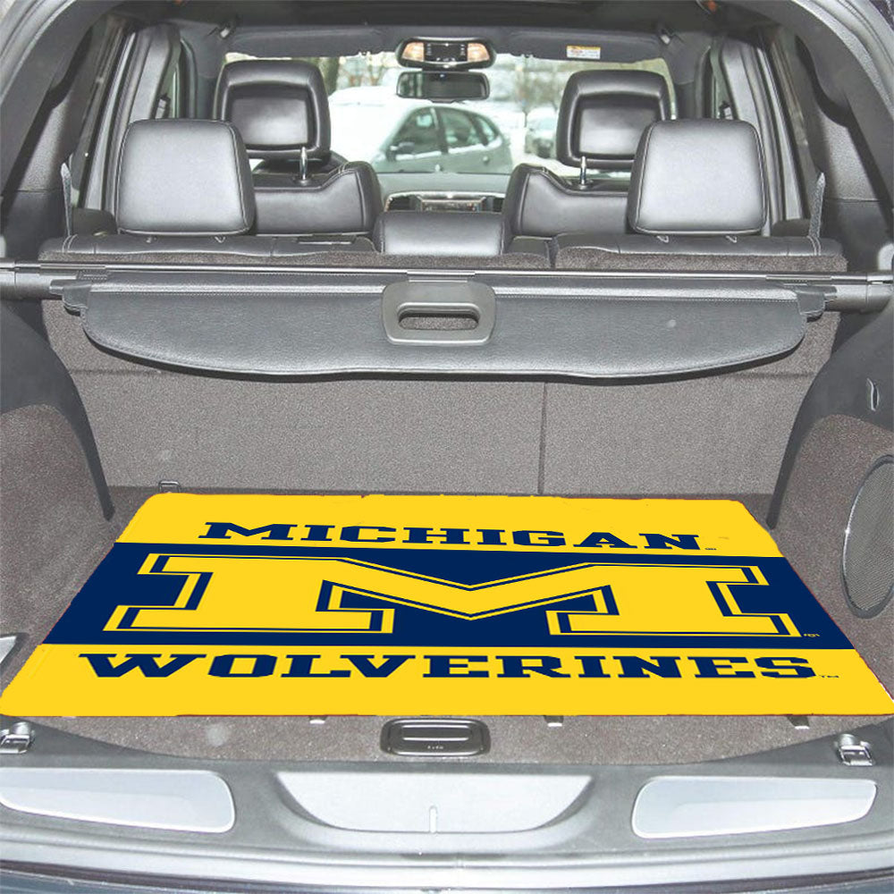 Michigan Wolverines Mobile Wallpaper Car Trunk Mat Non Slip