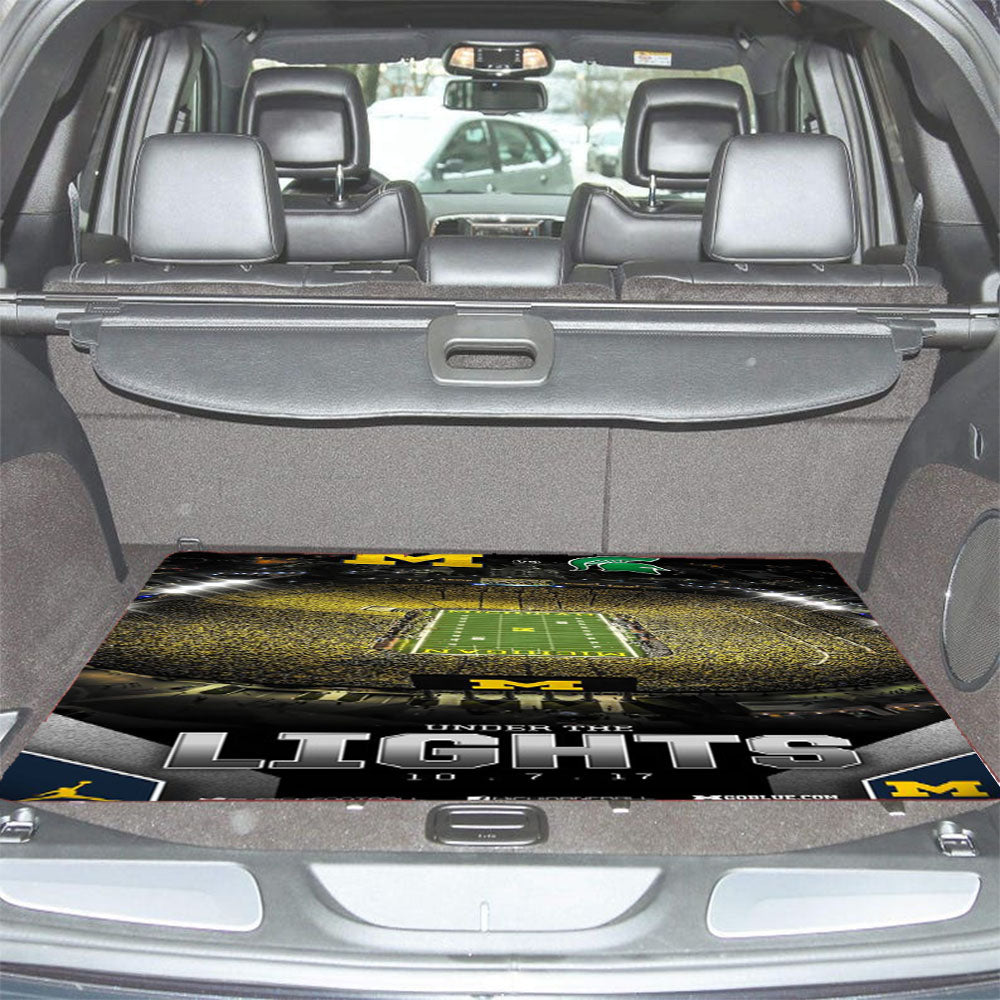Michigan Wolverines Stadium Car Trunk Mat Non Slip