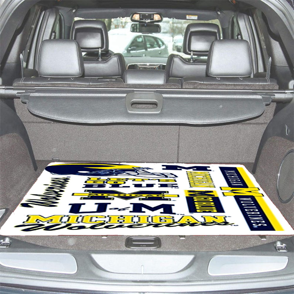 Michigan Wolverines Team Car Trunk Mat Non Slip