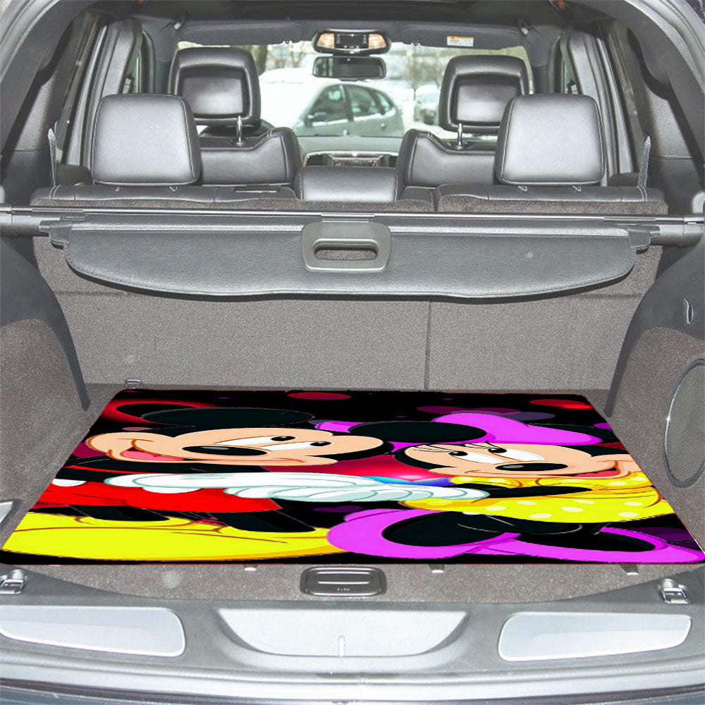 Mickey Minnie Mouse Disney Love Car Trunk Mat Non Slip