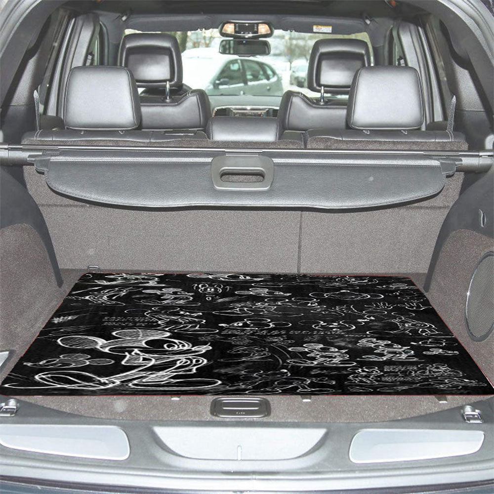 Mickey Mouse 3 Car Trunk Mat Non Slip