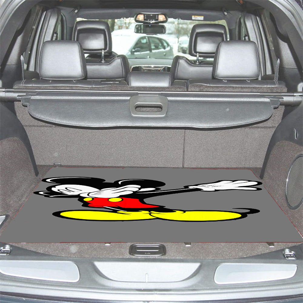 Mickey Mouse Dabbing Car Trunk Mat Non Slip