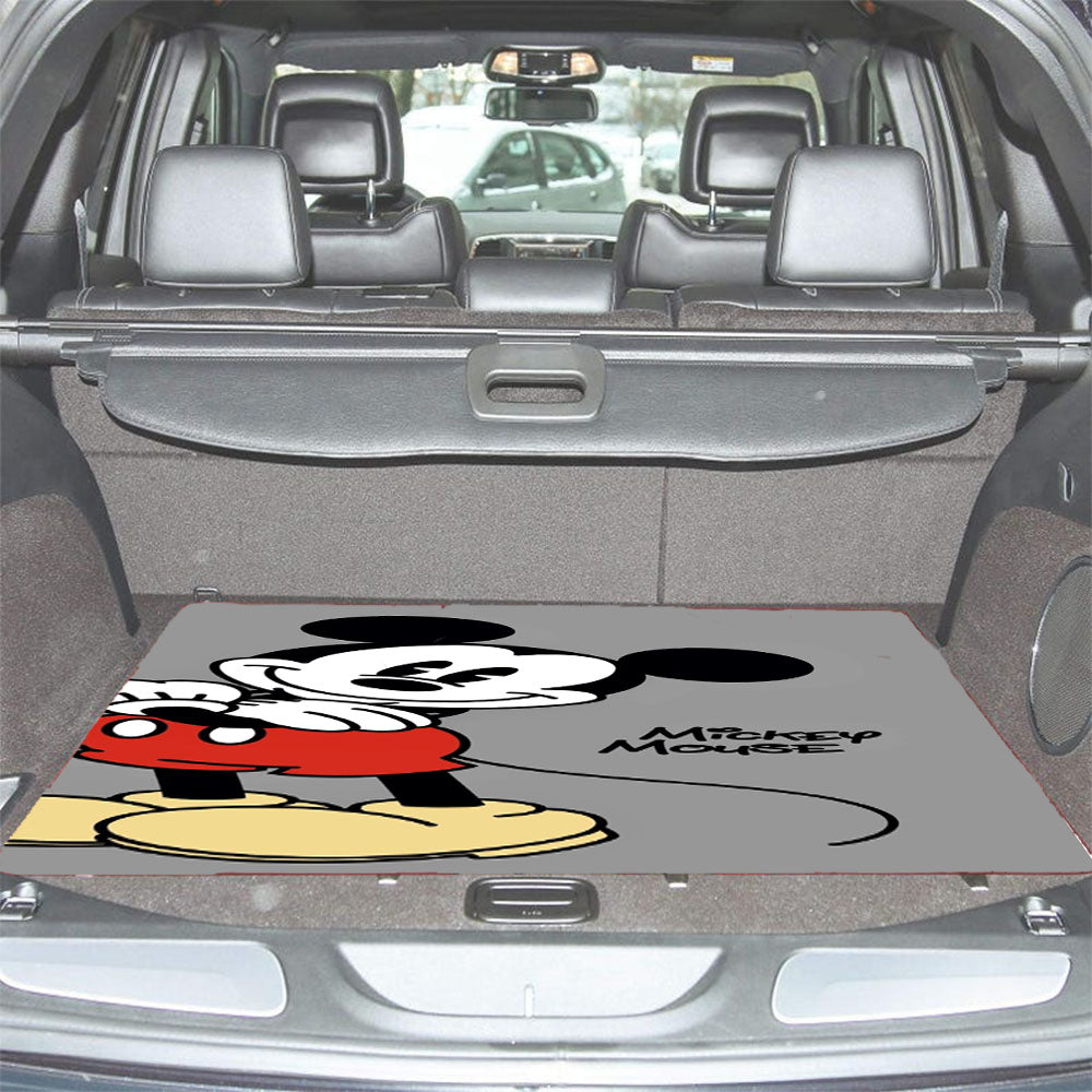 Mickey Mouse Grey Car Trunk Mat Non Slip