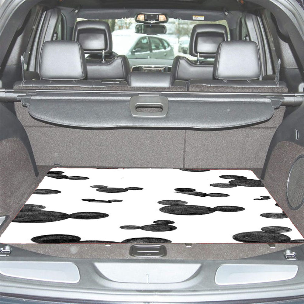 Mickey Mouse Head Patter Car Trunk Mat Non Slip