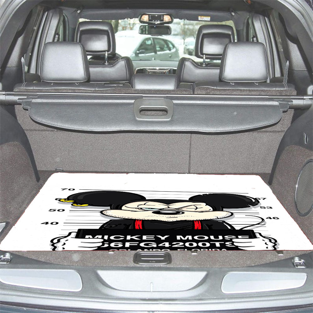 Mickey Mouse On Jail Car Trunk Mat Non Slip