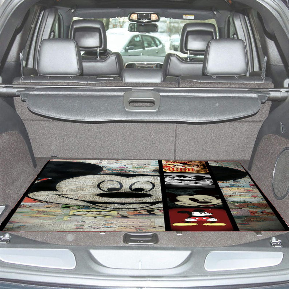 Mickey Mouse Paper Car Trunk Mat Non Slip